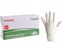 Latexové bezpudrové rukavice Batist Flower 100 ks M